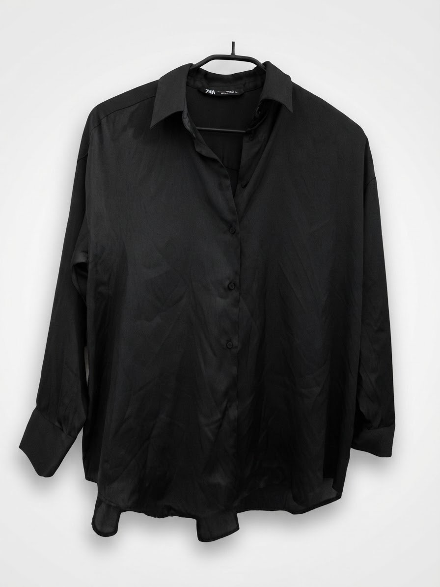 Chemise longue satinée ZARA