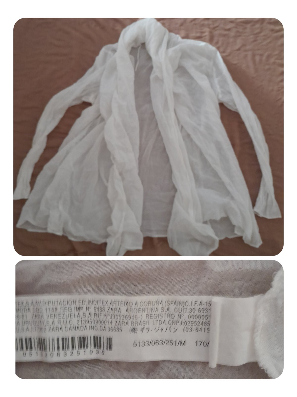 Gilet ouvert ZARA