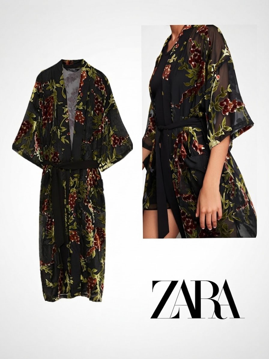 Kimono ZARA velour