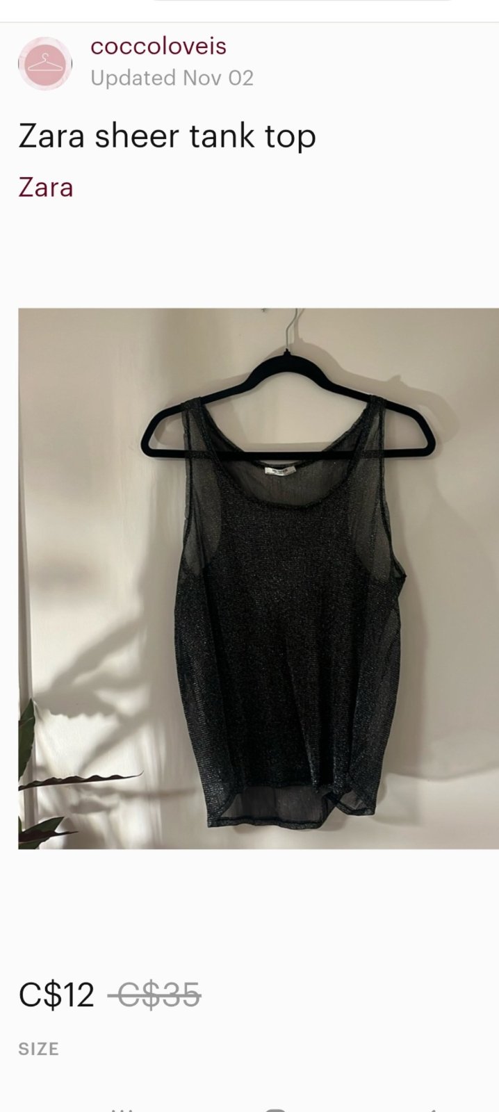 Top ZARA taille 36
