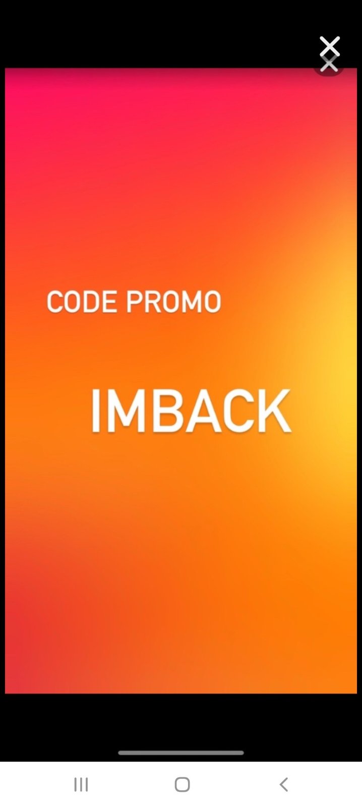 Code promo