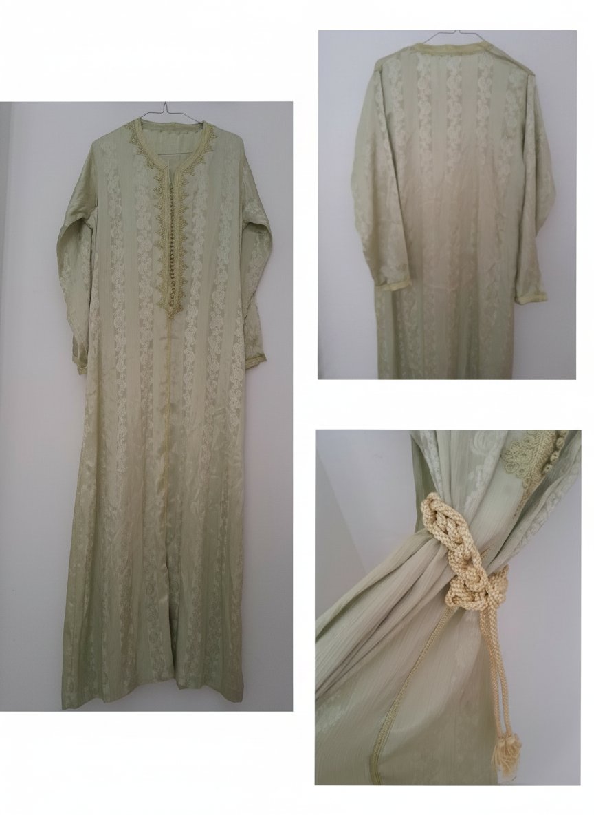 Gandoura marrocaine maxi tissu jawhara