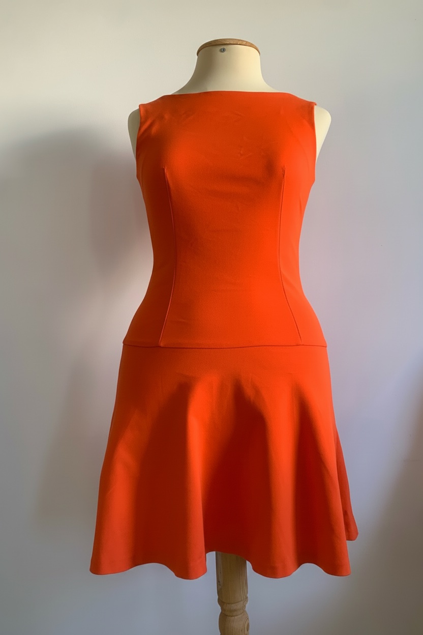 Robe orange ZARA
