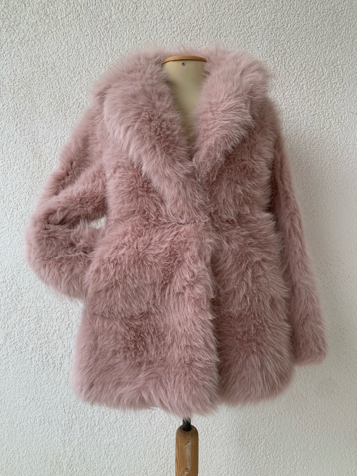 Manteau fourrure, rose