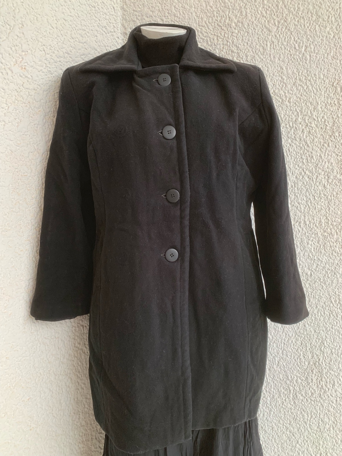 Manteau cachemire noir
