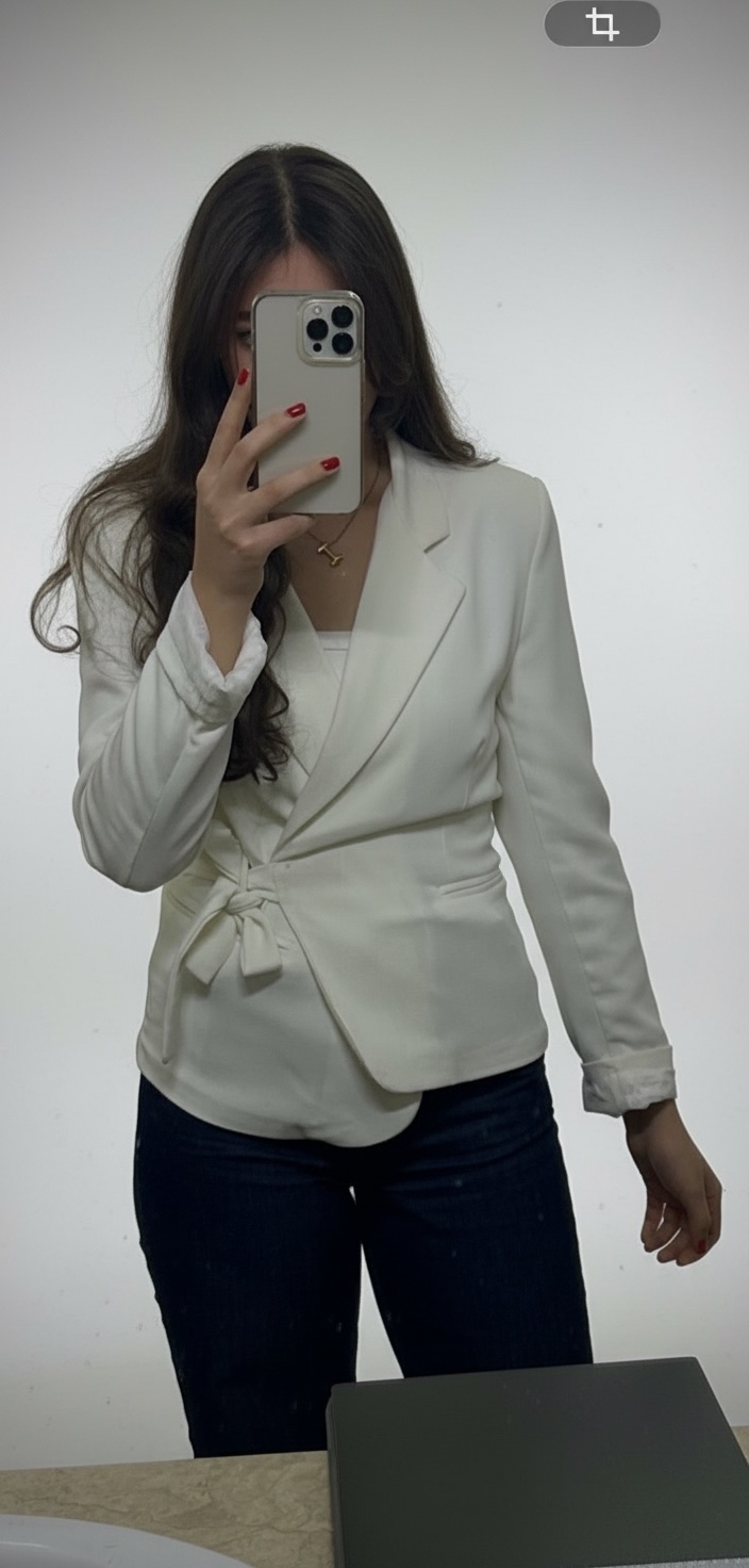 Blazer blanc cassé