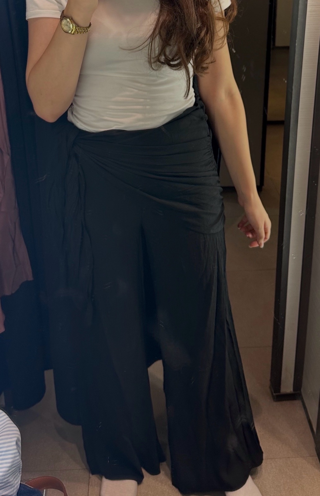 Pantalon large noir