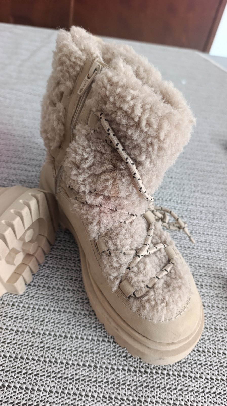 Bottines beige 