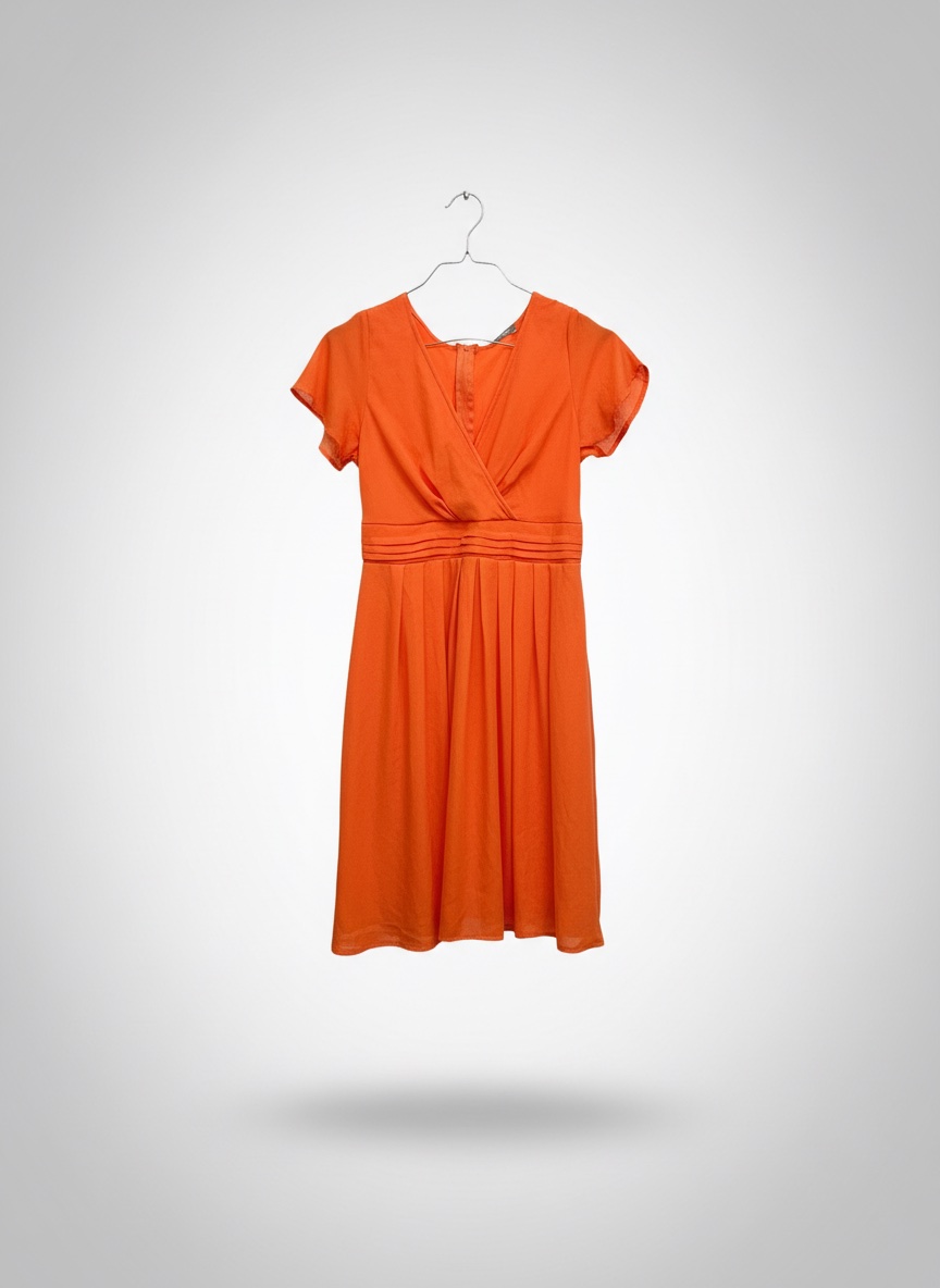 Robe Orsay orange élégante et féminine