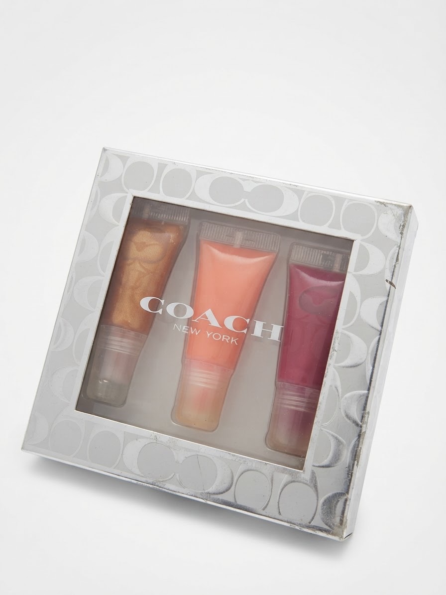 Lot de 3 gloss Coach authentique : peachy , blushing , gold