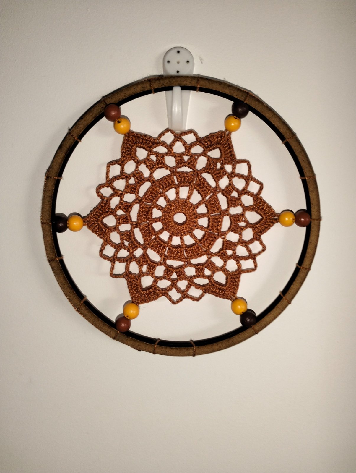 Tableau decoratif en crochet 