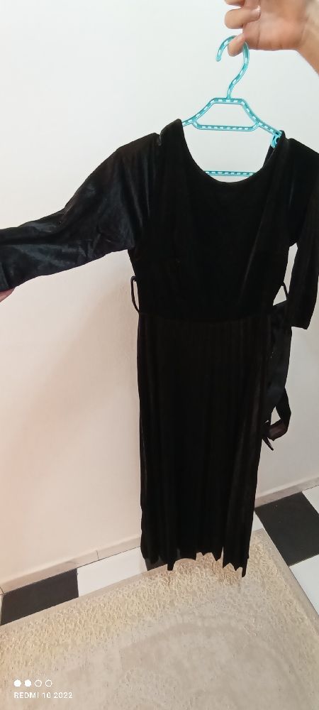Robe velours noir 