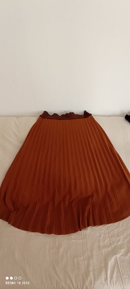 Jupe caramel 