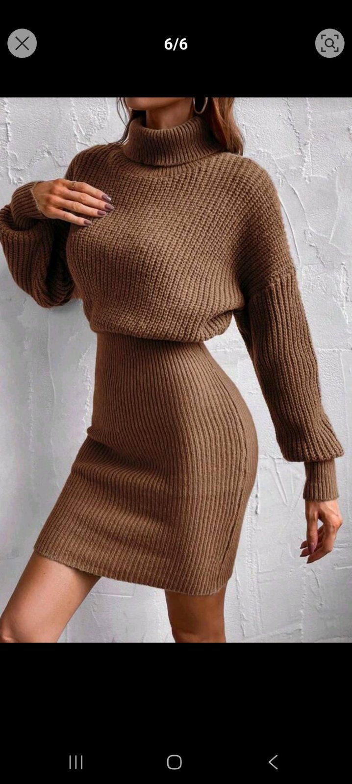 Robe pull en maille 