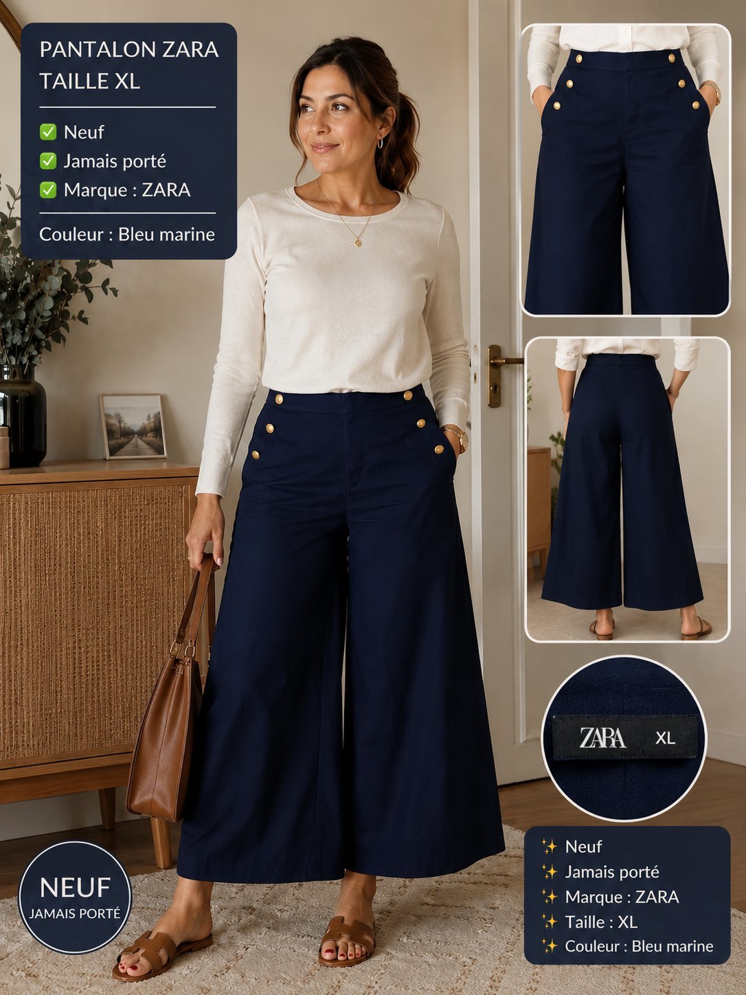 Pantalon bleu nuit