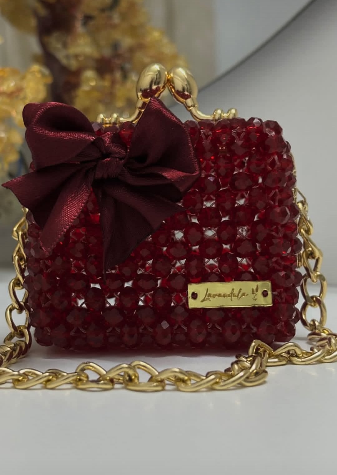 Petit sac rouge hand made