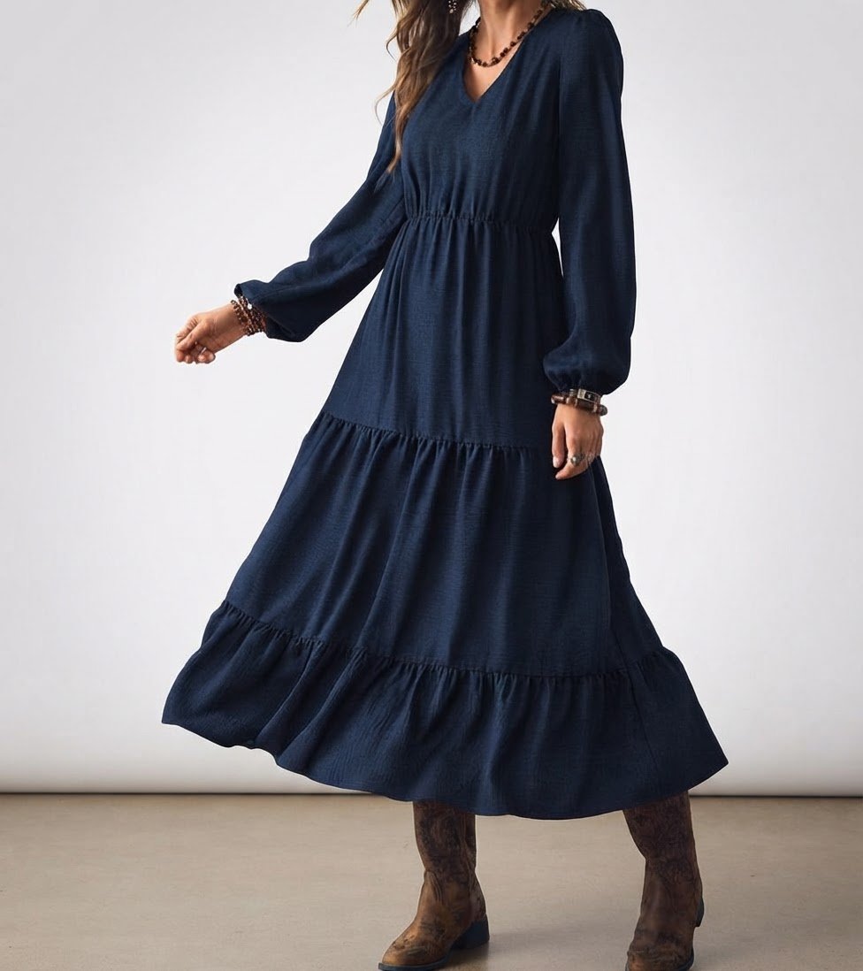 Robe bleu nuit taille L