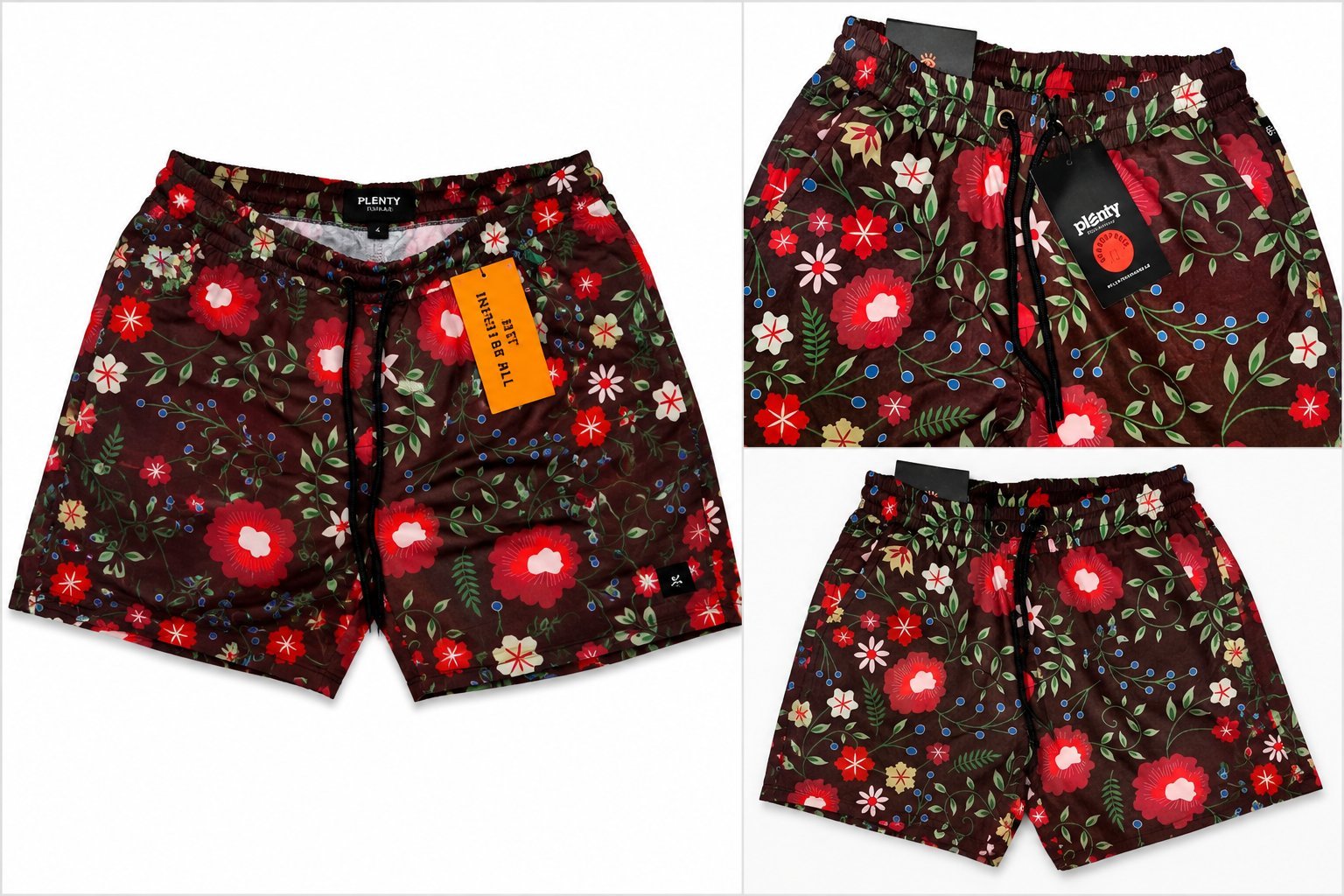 Short floral pour homme 