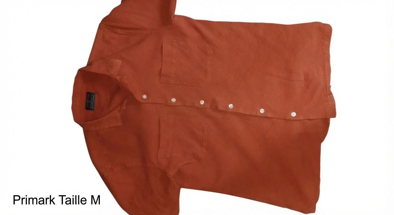 Chemise homme Primark orange taille M - Très bon état
