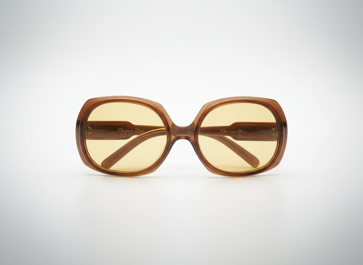 Vintage 1970s Christian Dior Oversized Optyl Sunglasses