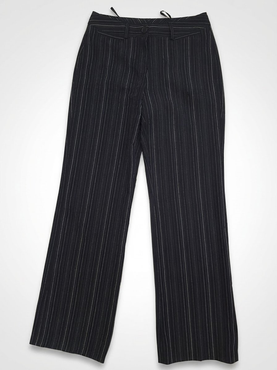 Pantalon noir rayé – Laura Scott