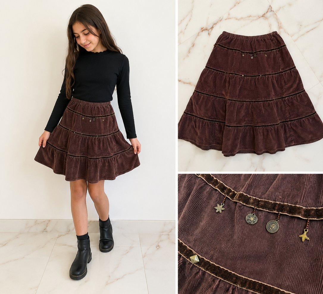 Jupe en velours cotelés-taille 12 ans 