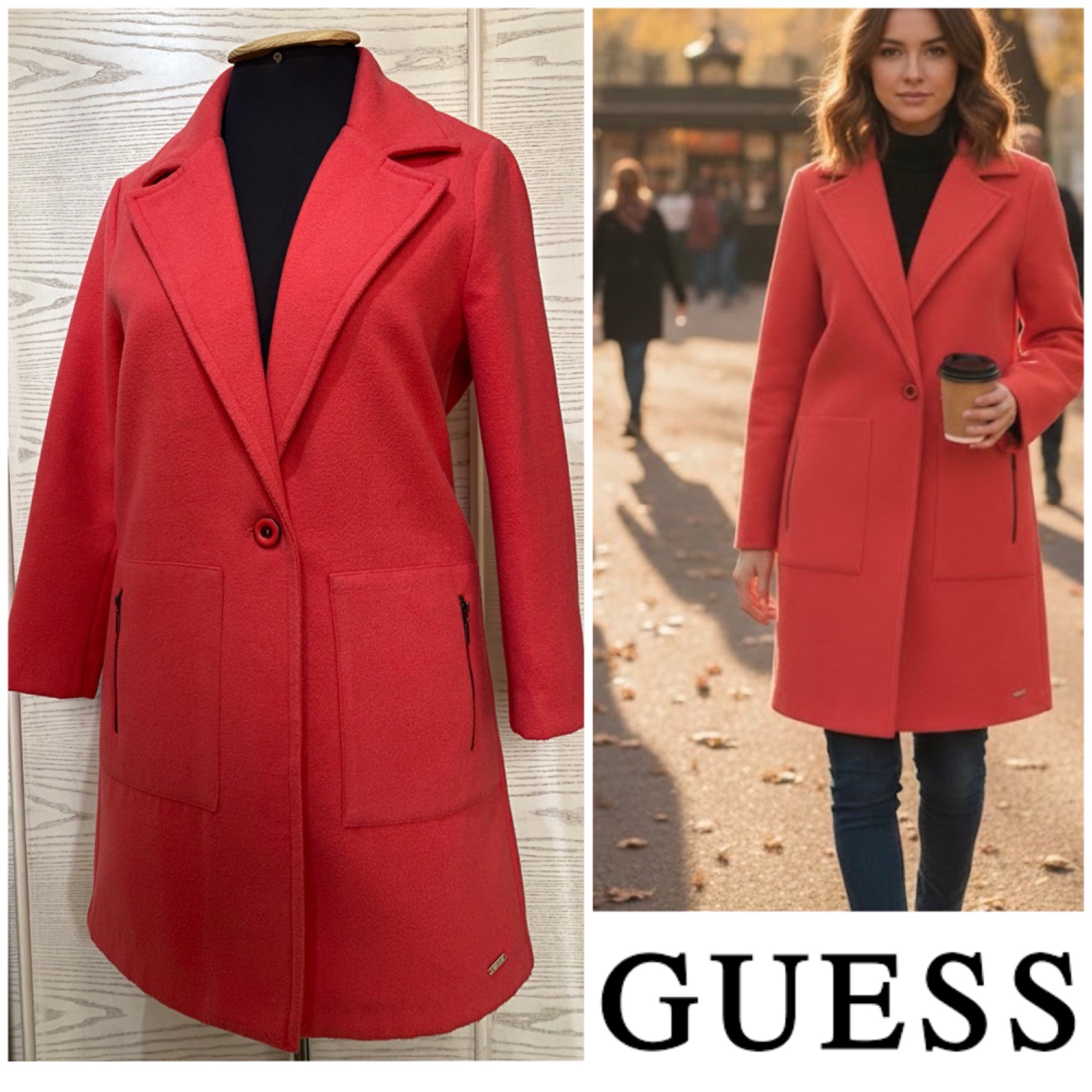 Manteau GUESS Original Cachemir Rose 