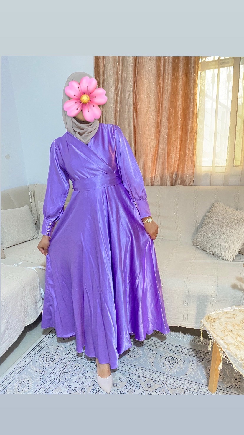 Robe violet 