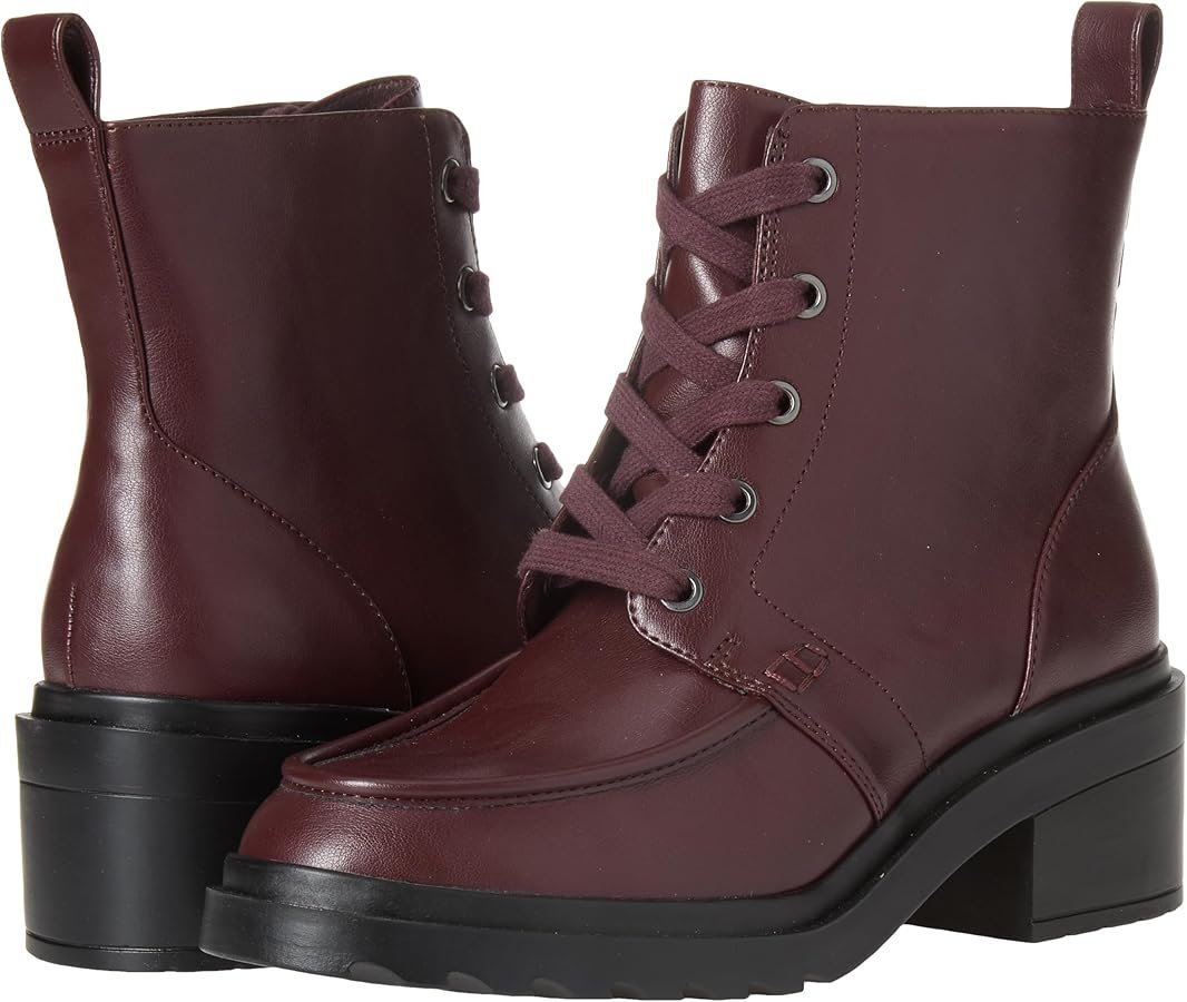 Bottines rouge bordeaux 