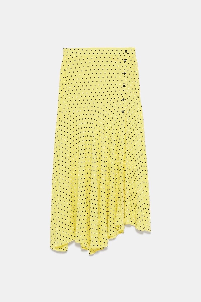 Jupe à petits pois
