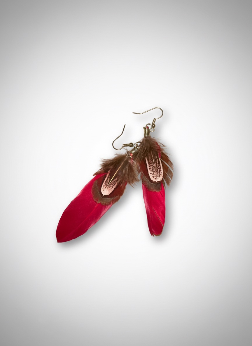 Boucles d’oreilles plumes bohèmes NEUVES 