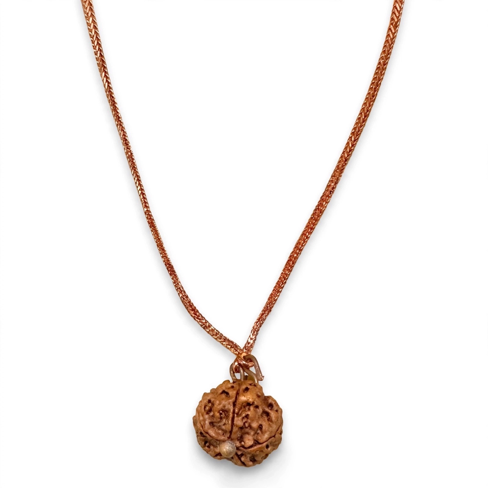 Pendentif Adiyogi Rudraksha Consacré + Chaîne Cuivre Originale Isha Life - Sadhguru