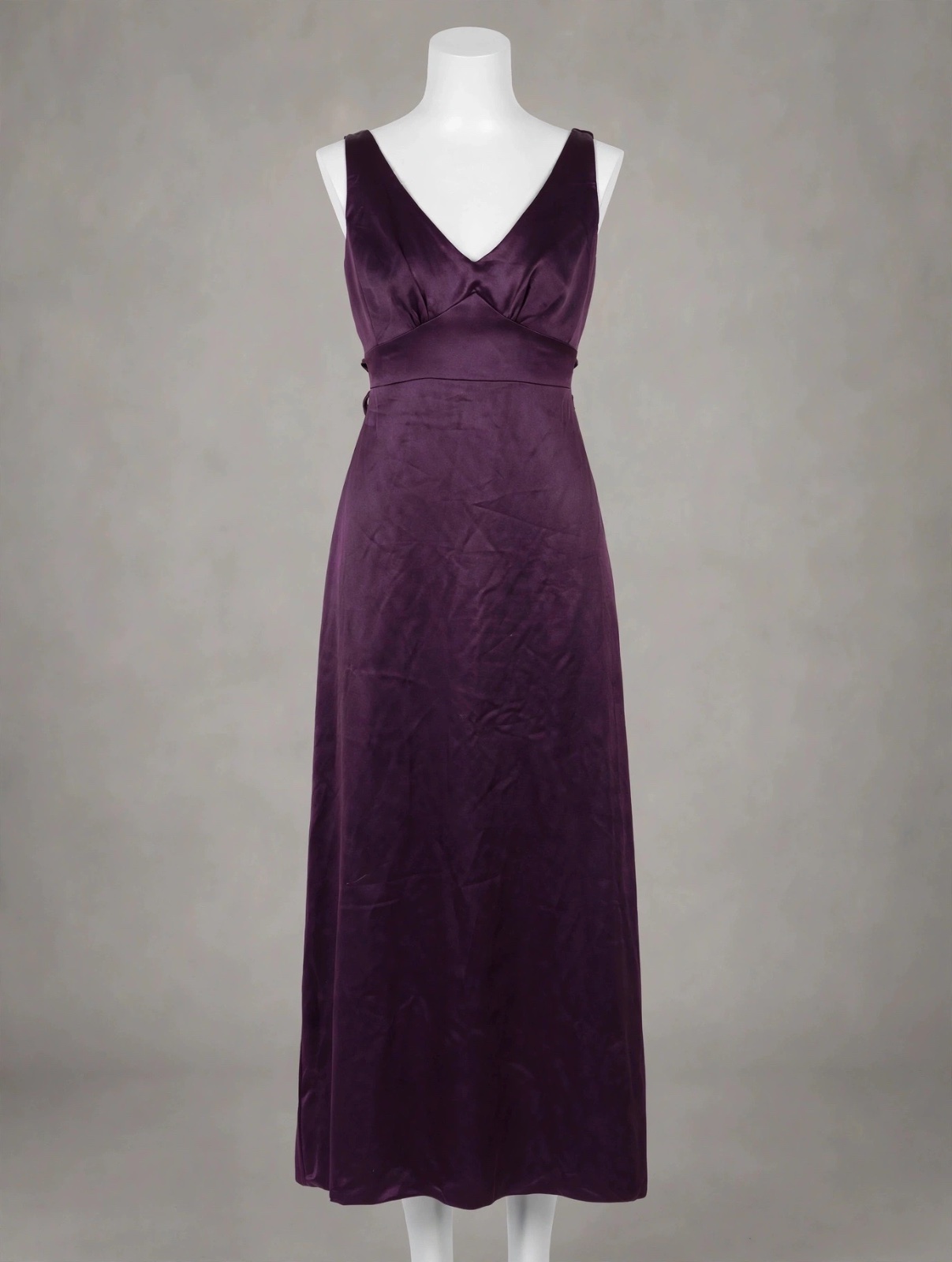 Dessy Collection – Robe de soirée satinée aubergine  