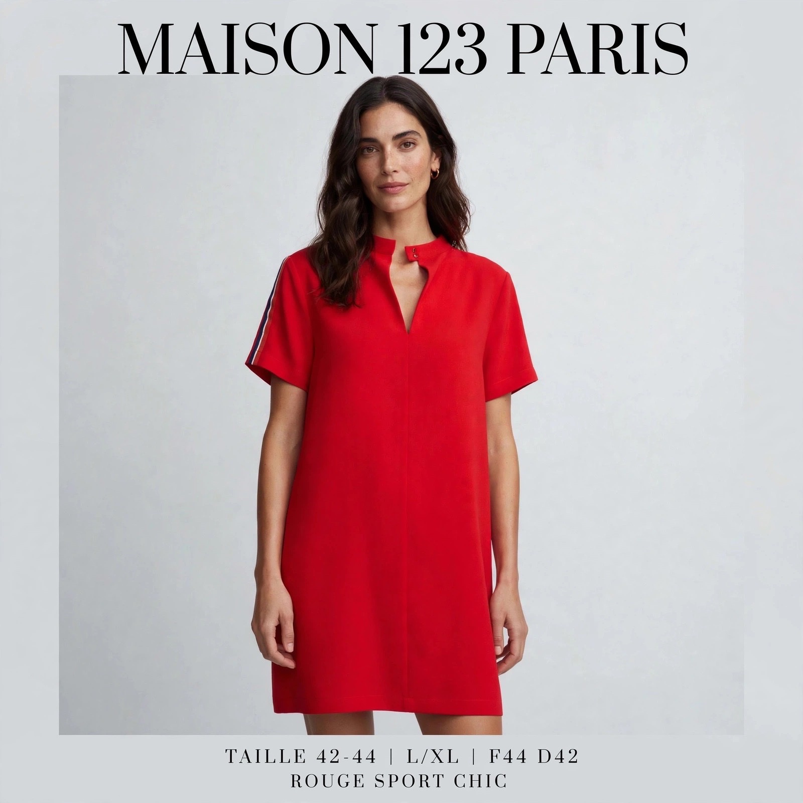 MAISON 123 PARIS - Robe Rouge Éclat