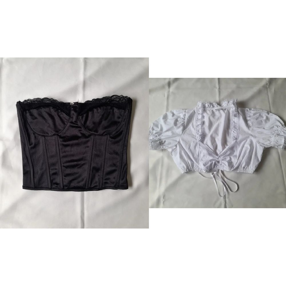 Lot ( Corset + crop top )