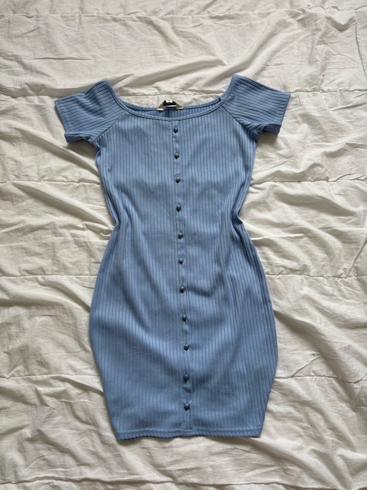 Robe moulante bleue 