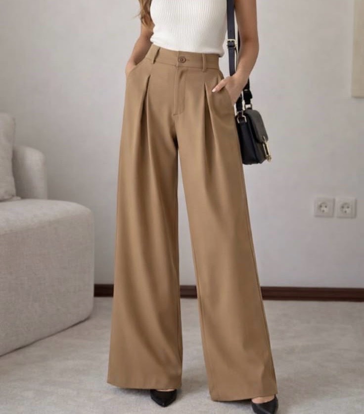 Pantalon large CIDER Neuf super taille haute 