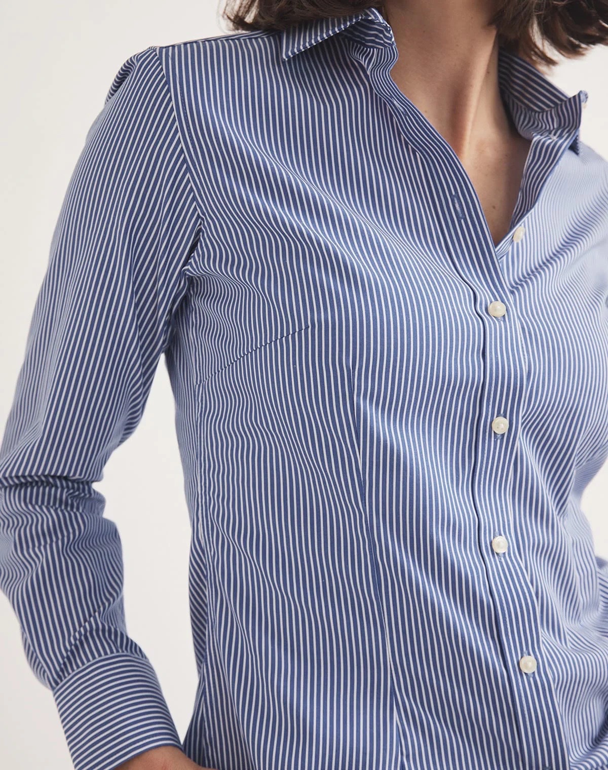 Chemise bleue rayée H&M