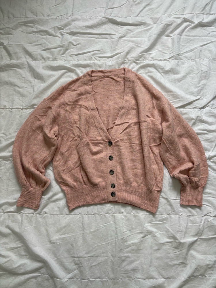 Cardigan Rose poudrée