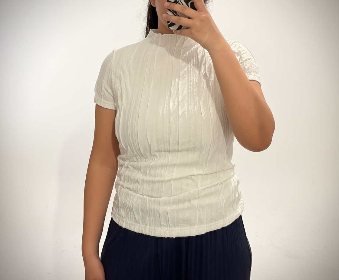 T-shirt blanc basique 