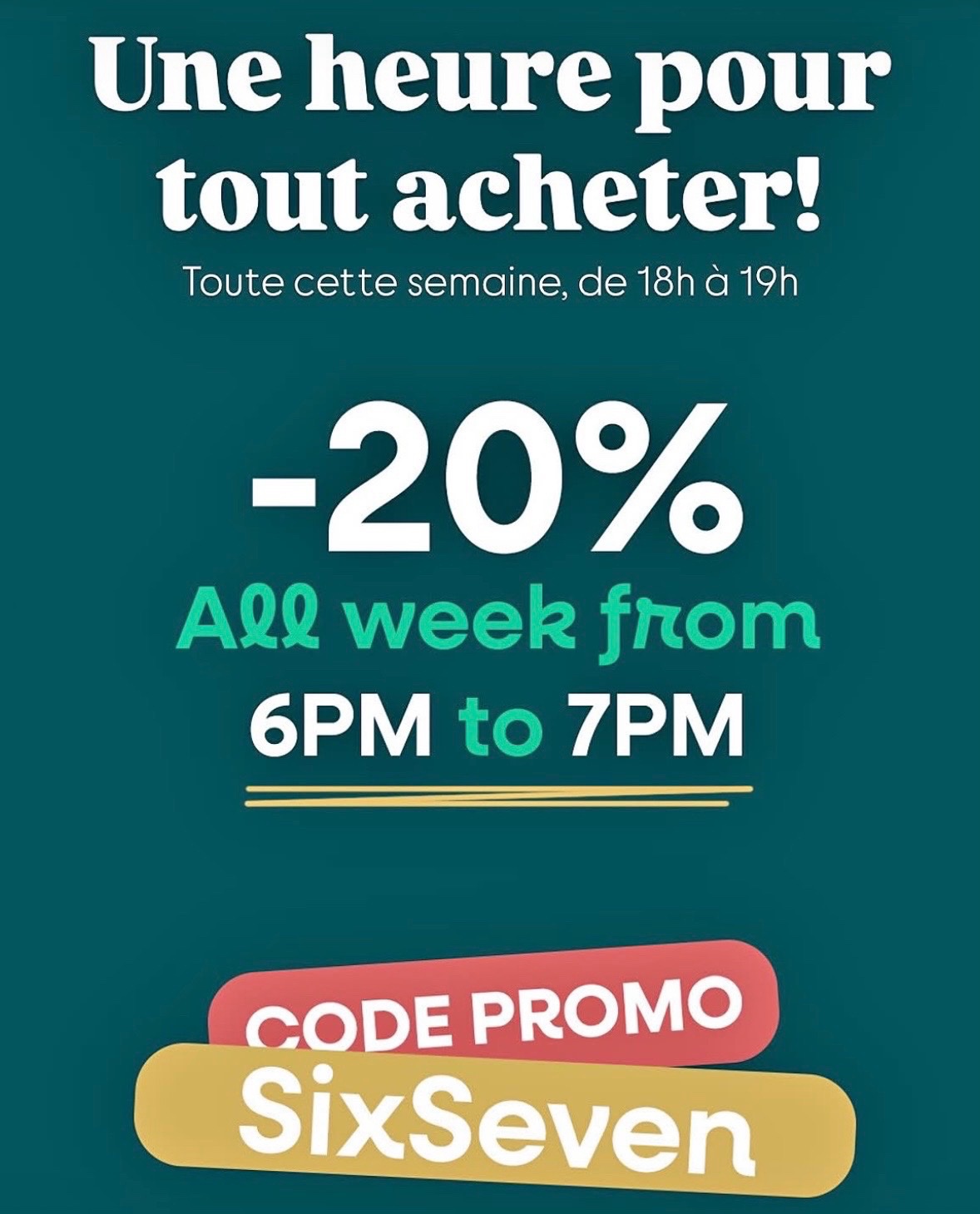 Code promo -20%