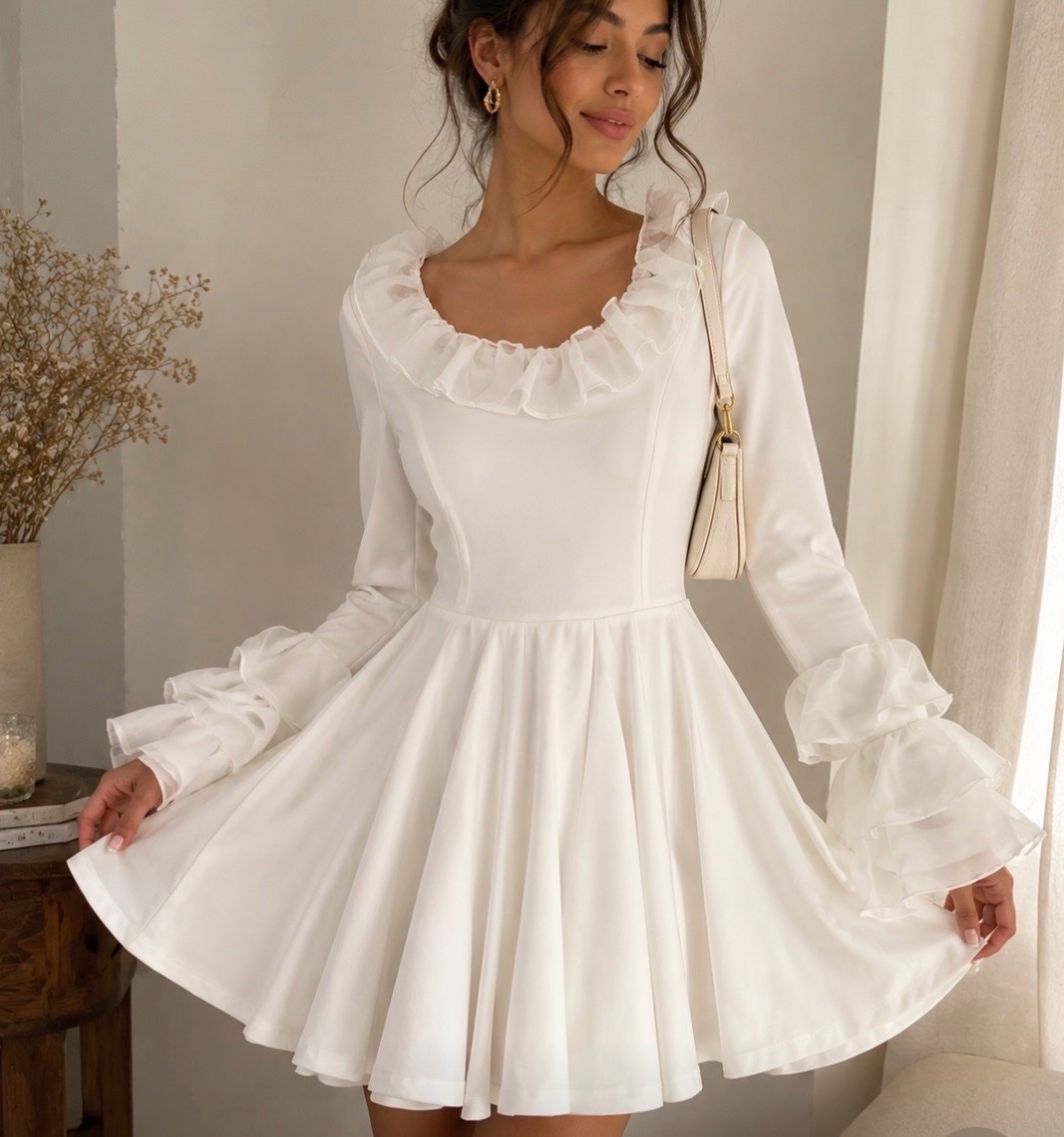 Tres belle robe blanche Shein