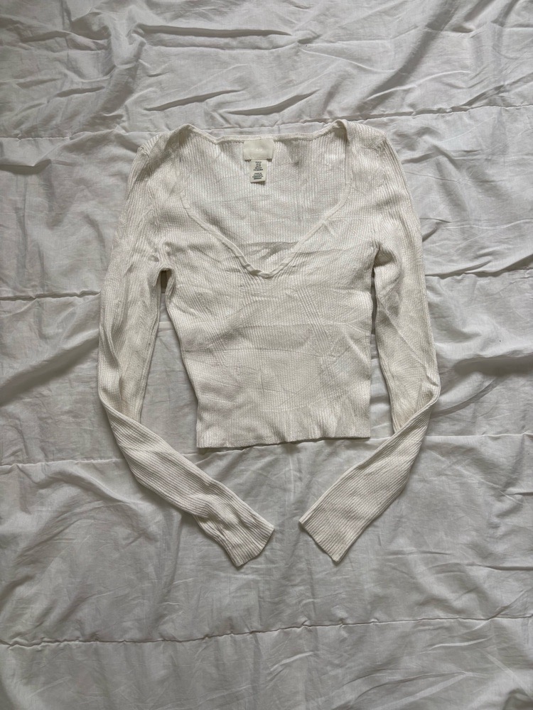 Top blanc basique h&m