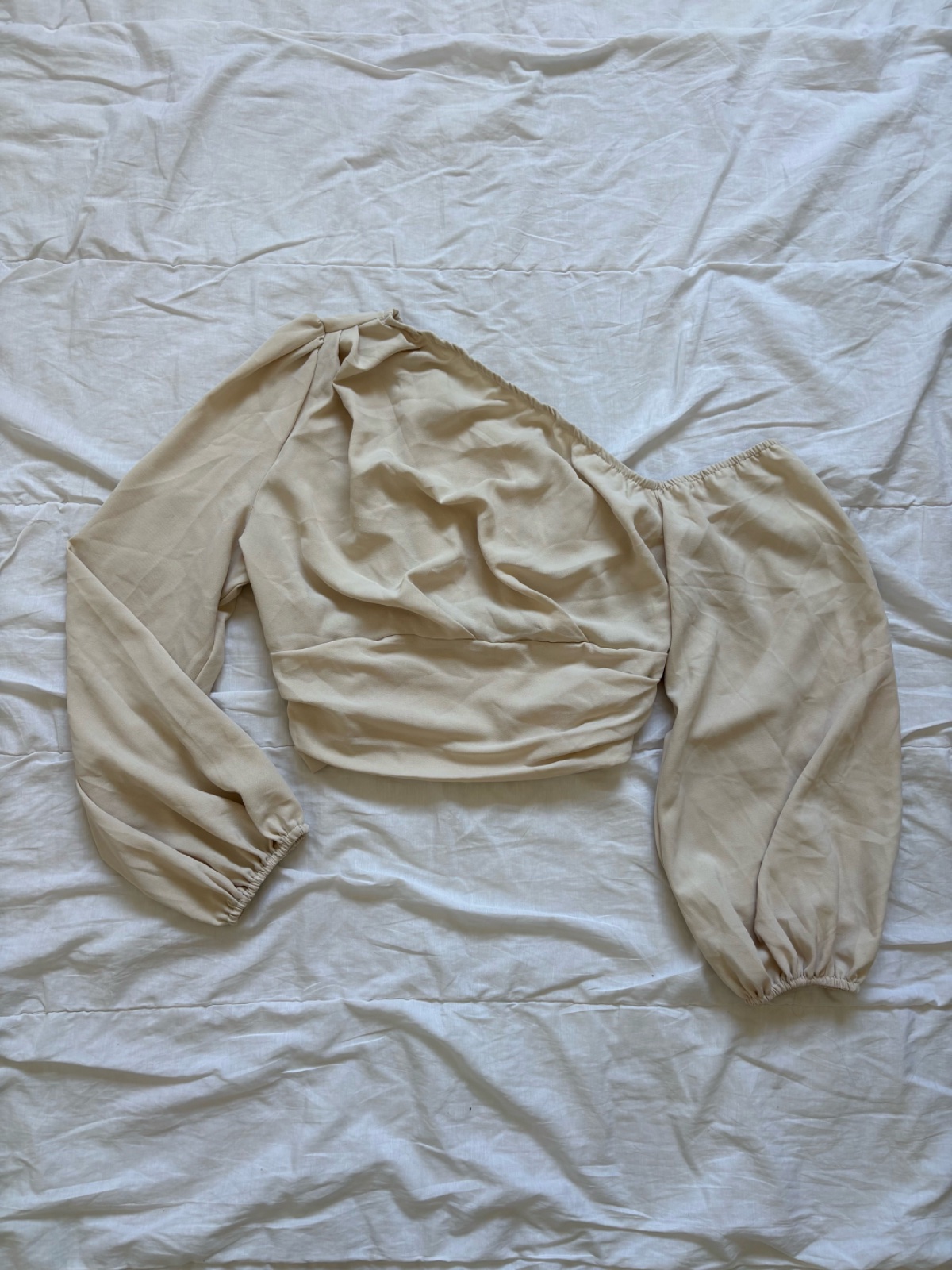 Blouse asymétrique Beige 