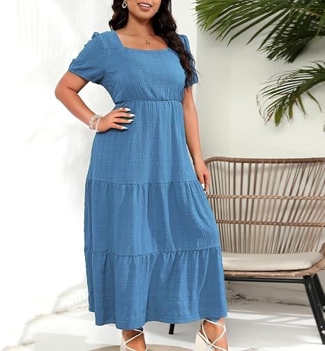 Robe longue grande taille 