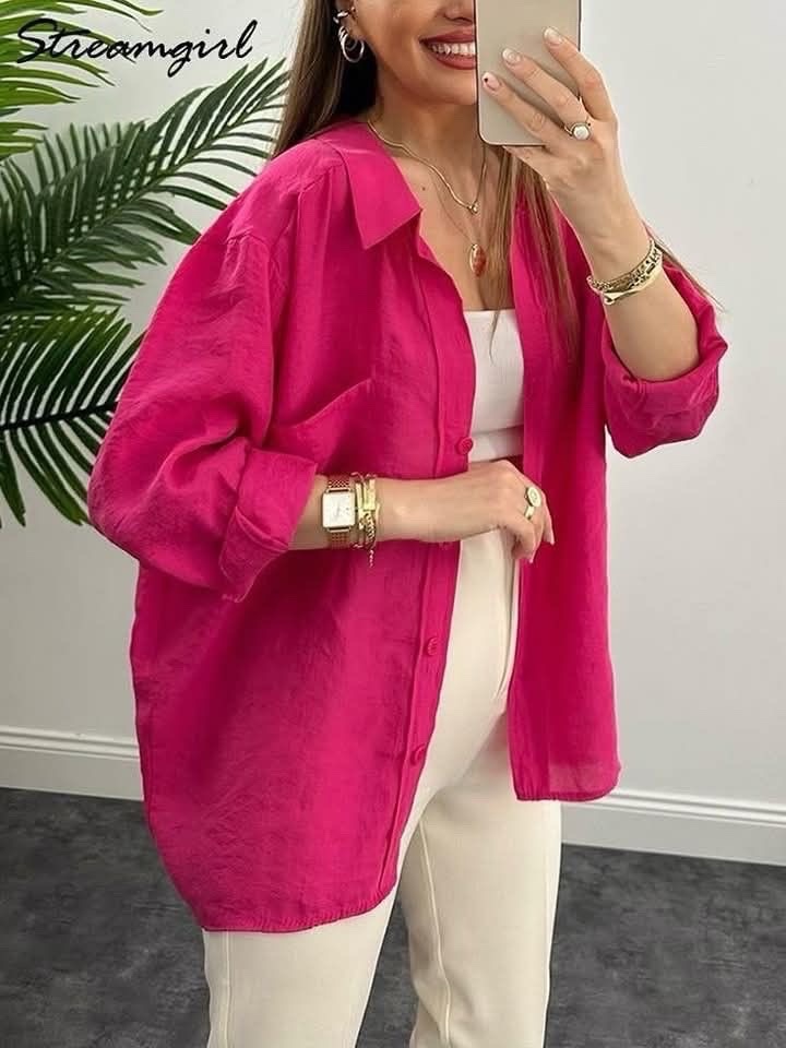 Chemise 9amraya rose fushia