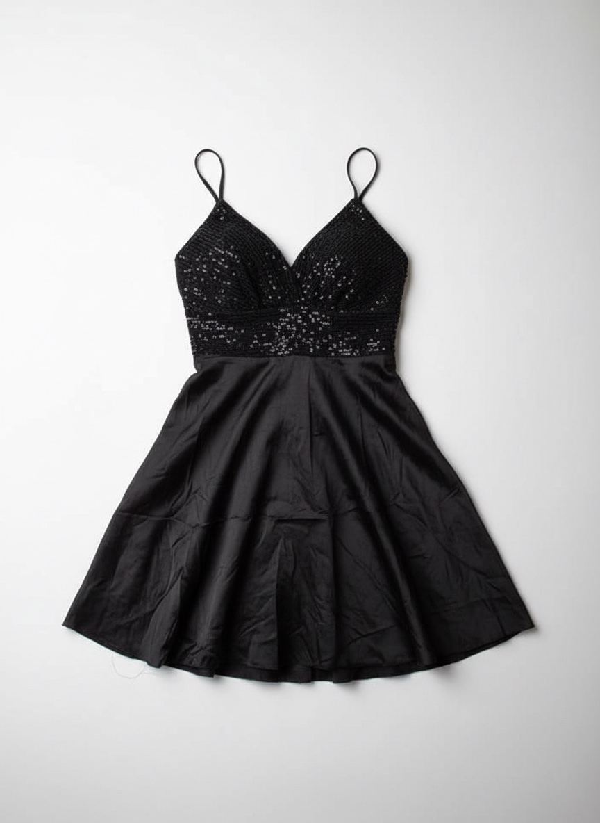 Robe soirée satinée 