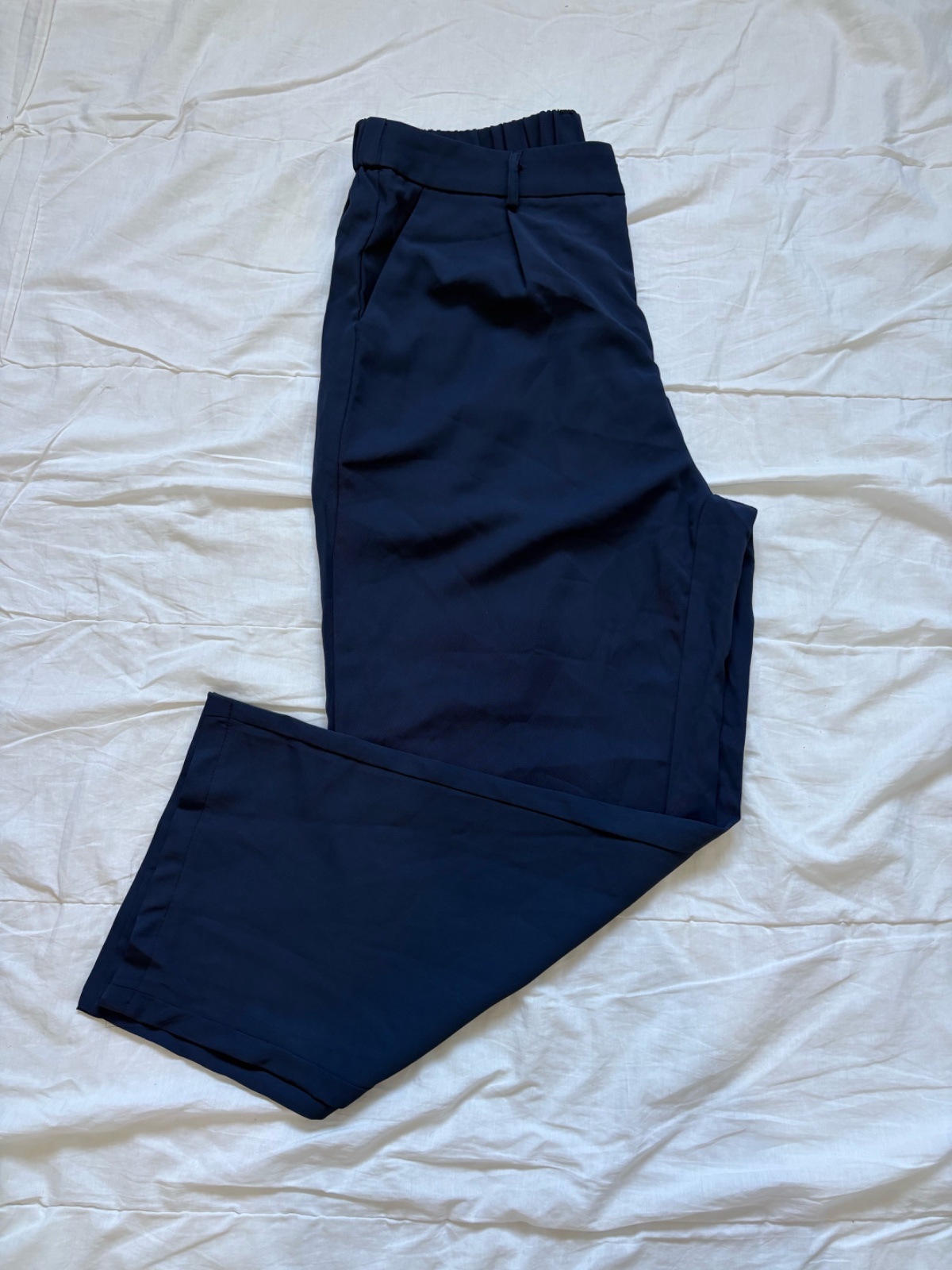 Pantalon large bleu nuit