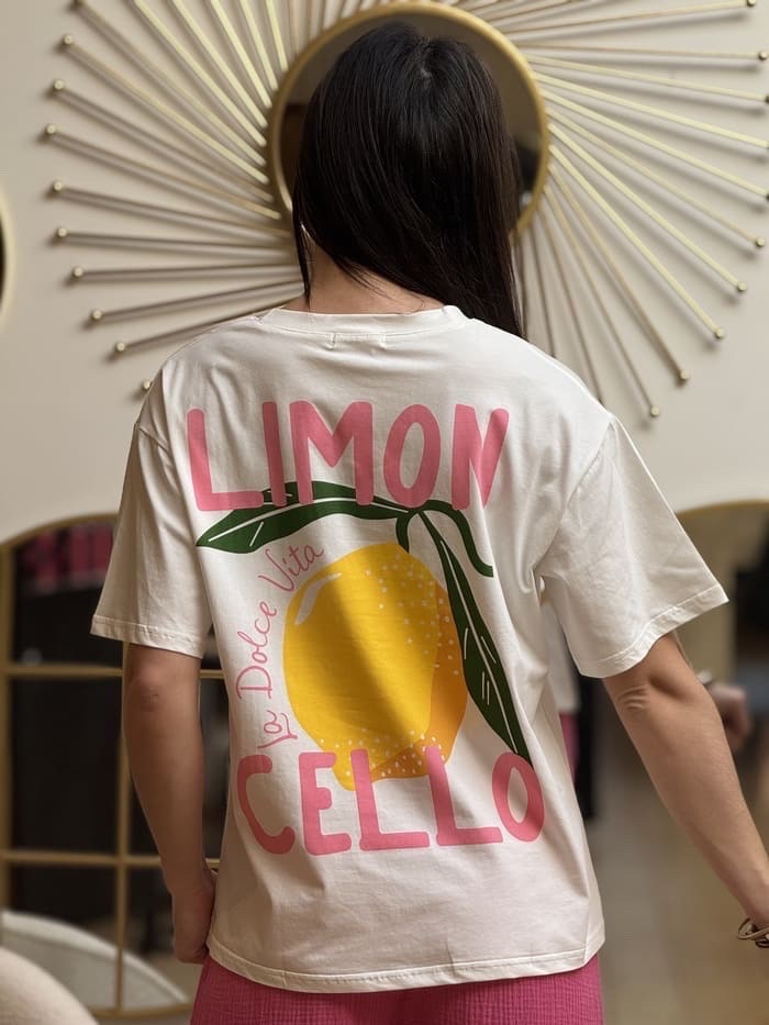 T-shirt blanc Limon Cello