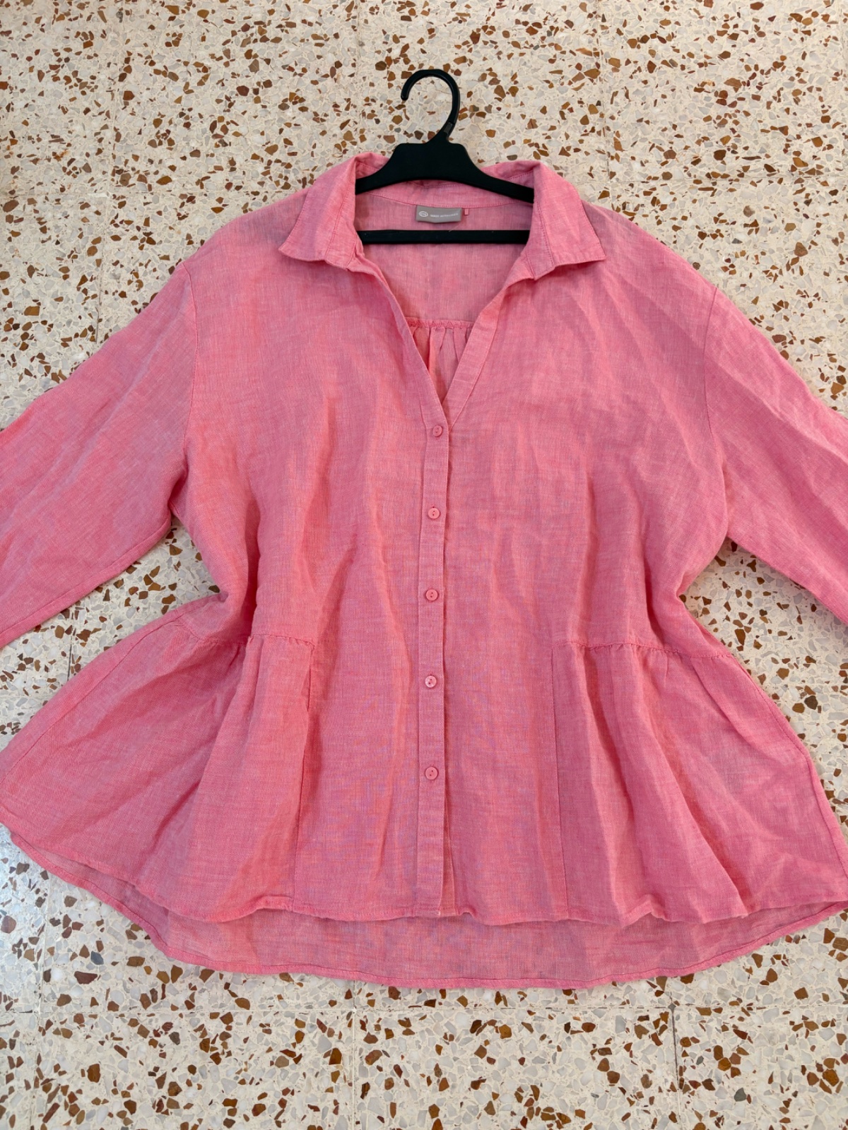 Chemise en lin grande taille